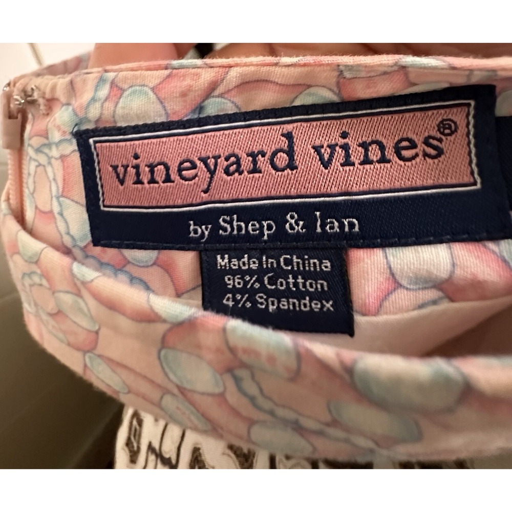 Vineyard Vines Skirt Nautical Life Preserver Rings Pink sz 6 - Picture 3 of 4